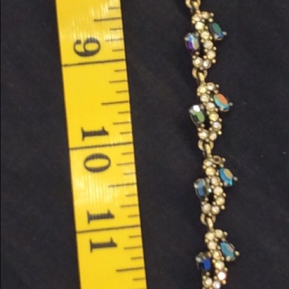 STUNNING BLUE & CZ CRYSTAL VINTAGE CHOKER